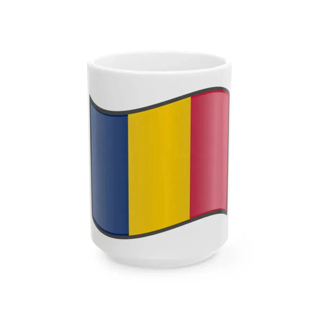 Nuvola Chadian flag (Chad) White Coffee Mug 15oz - Go Mug Yourself