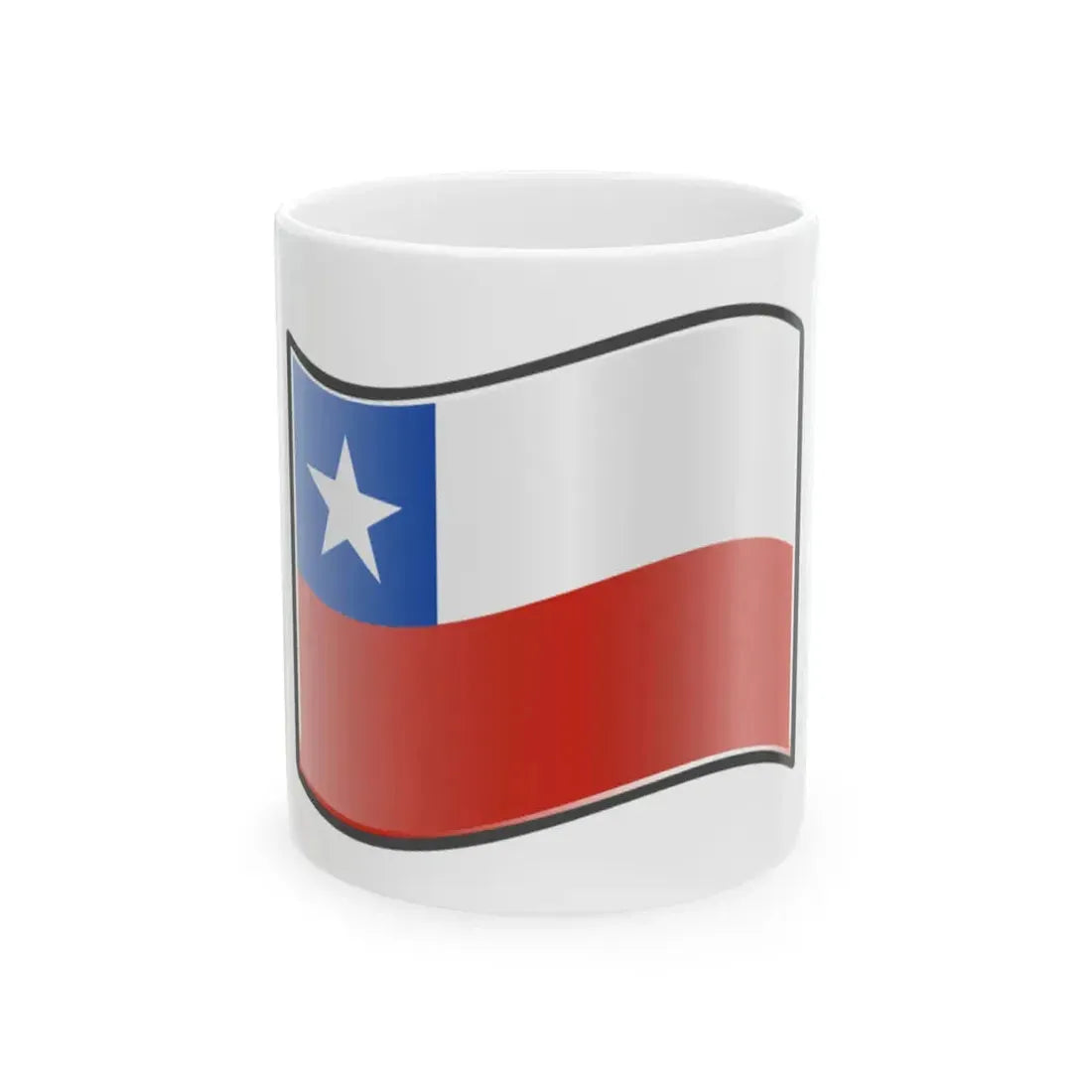 Nuvola Chile flag (Chile) White Coffee Mug 11oz - Go Mug Yourself