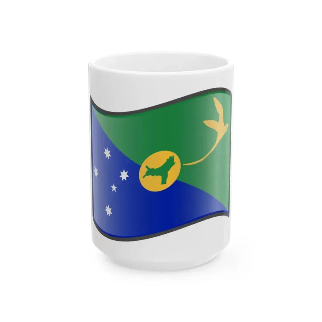Nuvola Christmas flag (Australia) White Coffee Mug 15oz - Go Mug Yourself