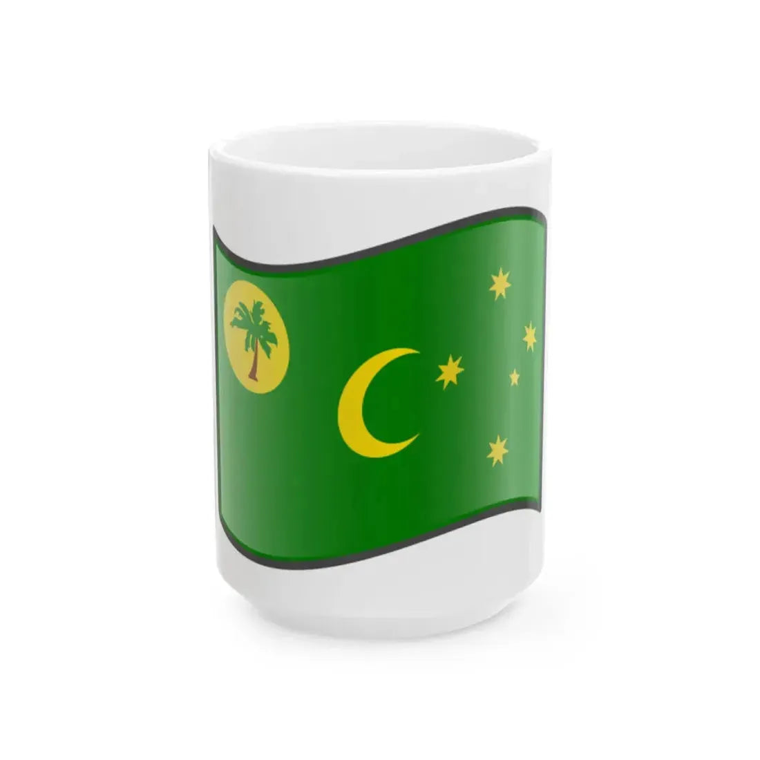 Nuvola Cocos flag (Australia) White Coffee Mug 15oz - Go Mug Yourself