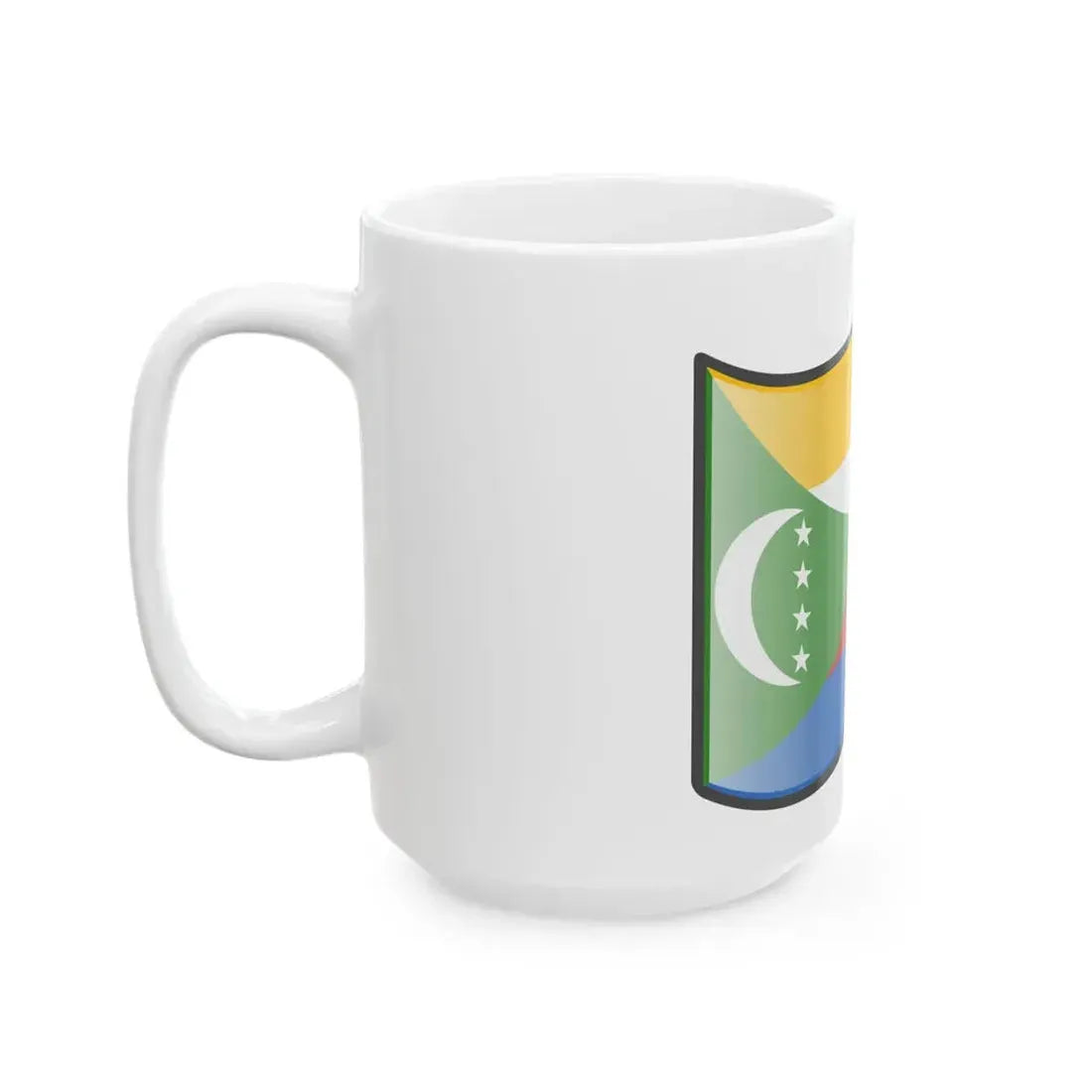 Nuvola Comorian flag (Comoros) White Coffee Mug - Go Mug Yourself