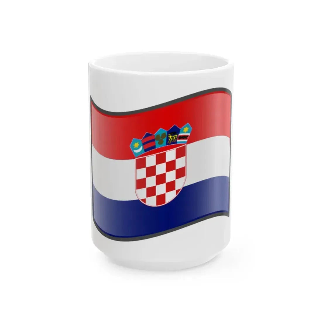 Nuvola Croatian flag (Croatia) White Coffee Mug 15oz - Go Mug Yourself