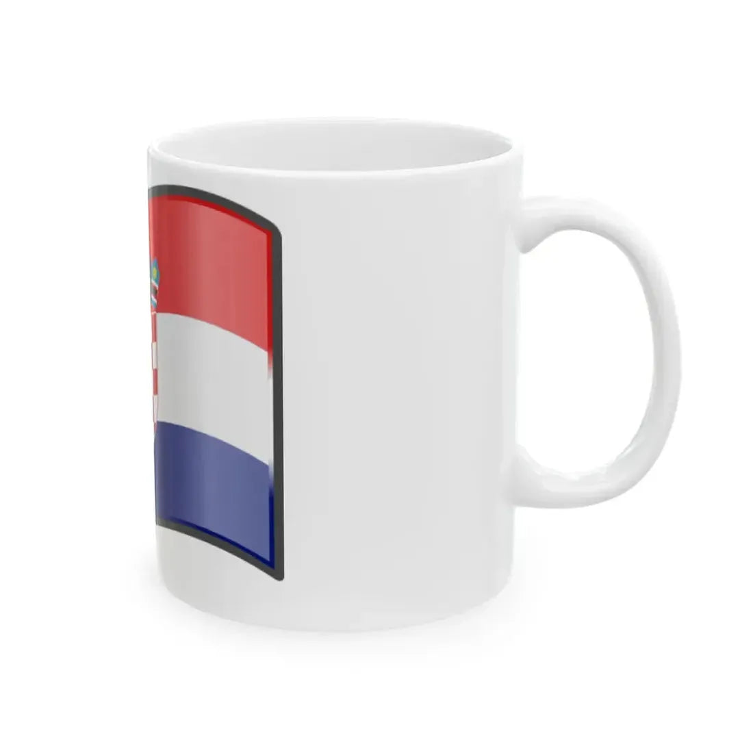 Nuvola Croatian flag (Croatia) White Coffee Mug - Go Mug Yourself