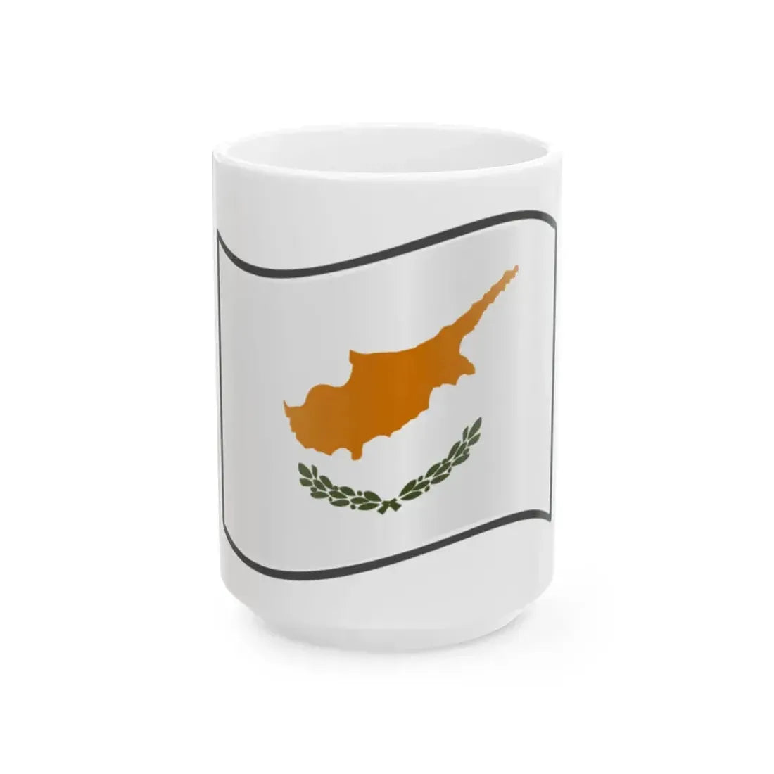 Nuvola Cypriot flag (Cyprus) White Coffee Mug 15oz - Go Mug Yourself