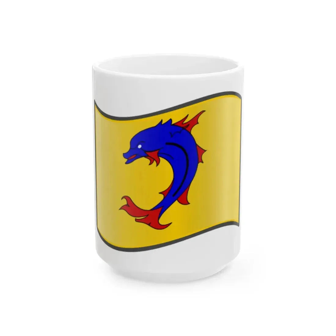 Nuvola Dauphine flag (France) White Coffee Mug 15oz - Go Mug Yourself