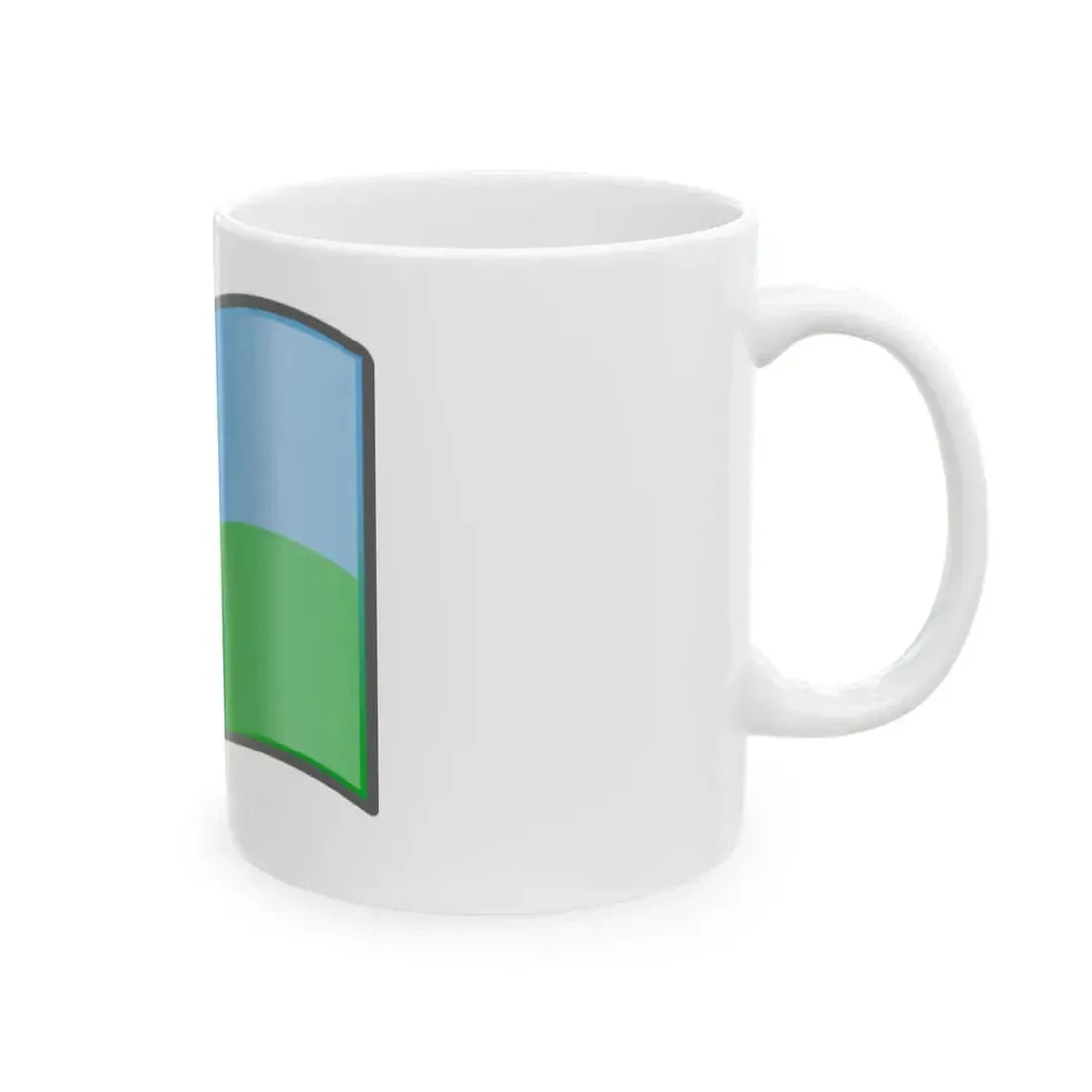 Nuvola Djiboutian flag (Djibouti) White Coffee Mug - Go Mug Yourself