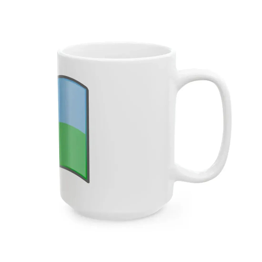 Nuvola Djiboutian flag (Djibouti) White Coffee Mug - Go Mug Yourself