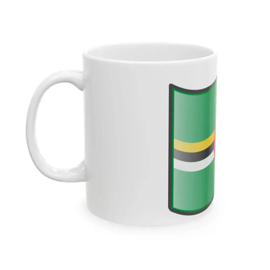 Nuvola Dominiquais flag (Dominica) White Coffee Mug - Go Mug Yourself