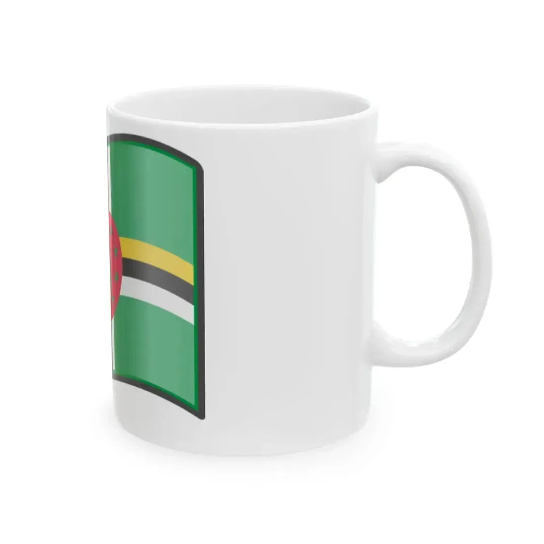 Nuvola Dominiquais flag (Dominica) White Coffee Mug - Go Mug Yourself