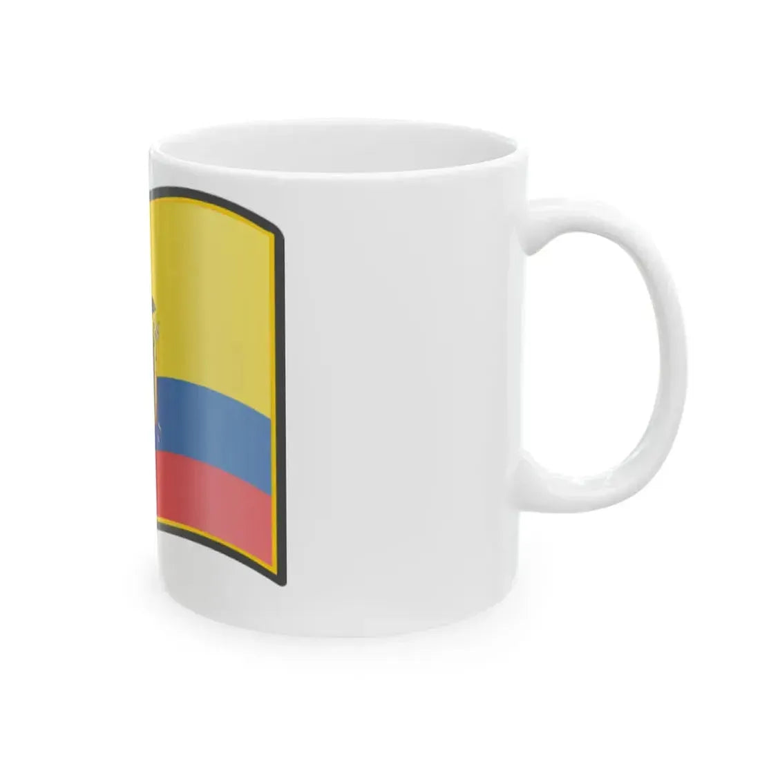 Nuvola Ecuadorian flag (Ecuador) White Coffee Mug - Go Mug Yourself
