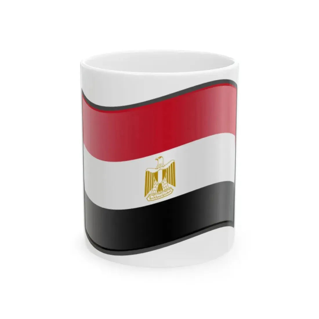 Nuvola Egyptian flag (Egypt) White Coffee Mug 11oz - Go Mug Yourself