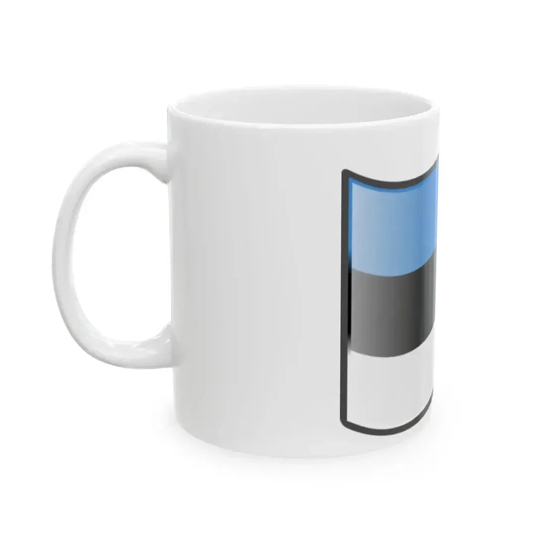 Nuvola Estonian flag (Estonia) White Coffee Mug - Go Mug Yourself