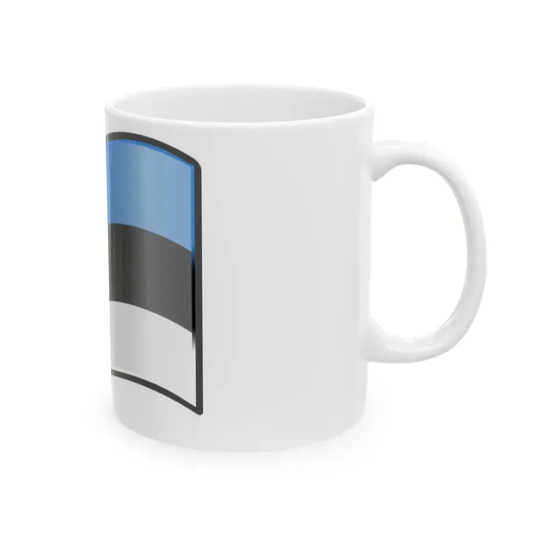 Nuvola Estonian flag (Estonia) White Coffee Mug - Go Mug Yourself
