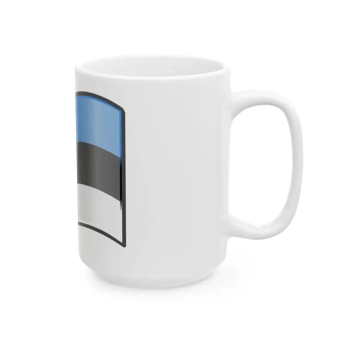 Nuvola Estonian flag (Estonia) White Coffee Mug - Go Mug Yourself