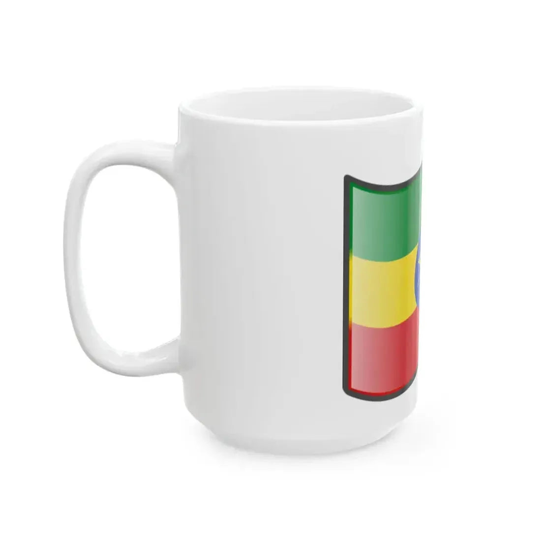 Nuvola Ethiopian flag (Ethiopia) White Coffee Mug - Go Mug Yourself