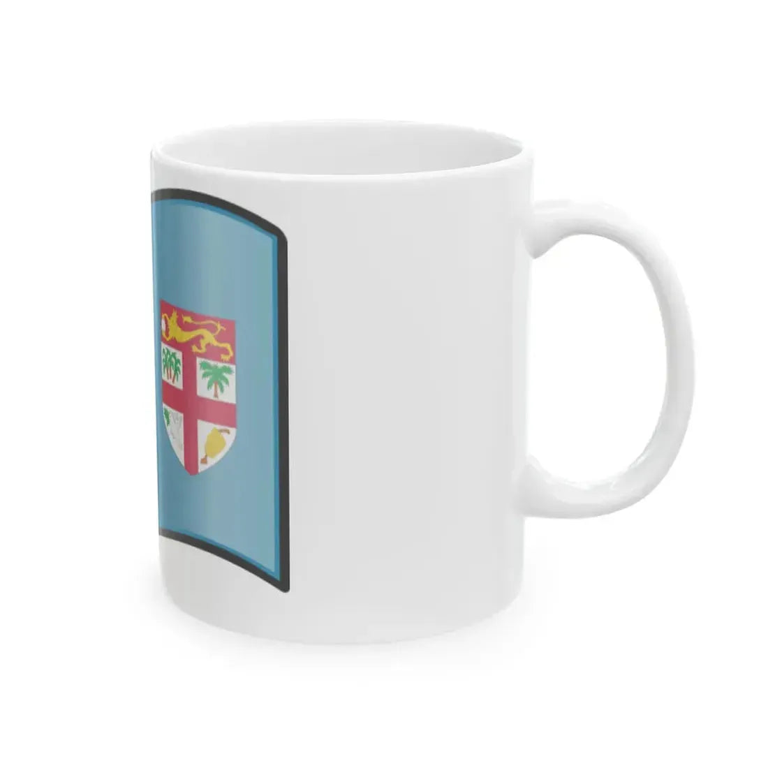 Nuvola Fijian flag (Fiji) White Coffee Mug - Go Mug Yourself