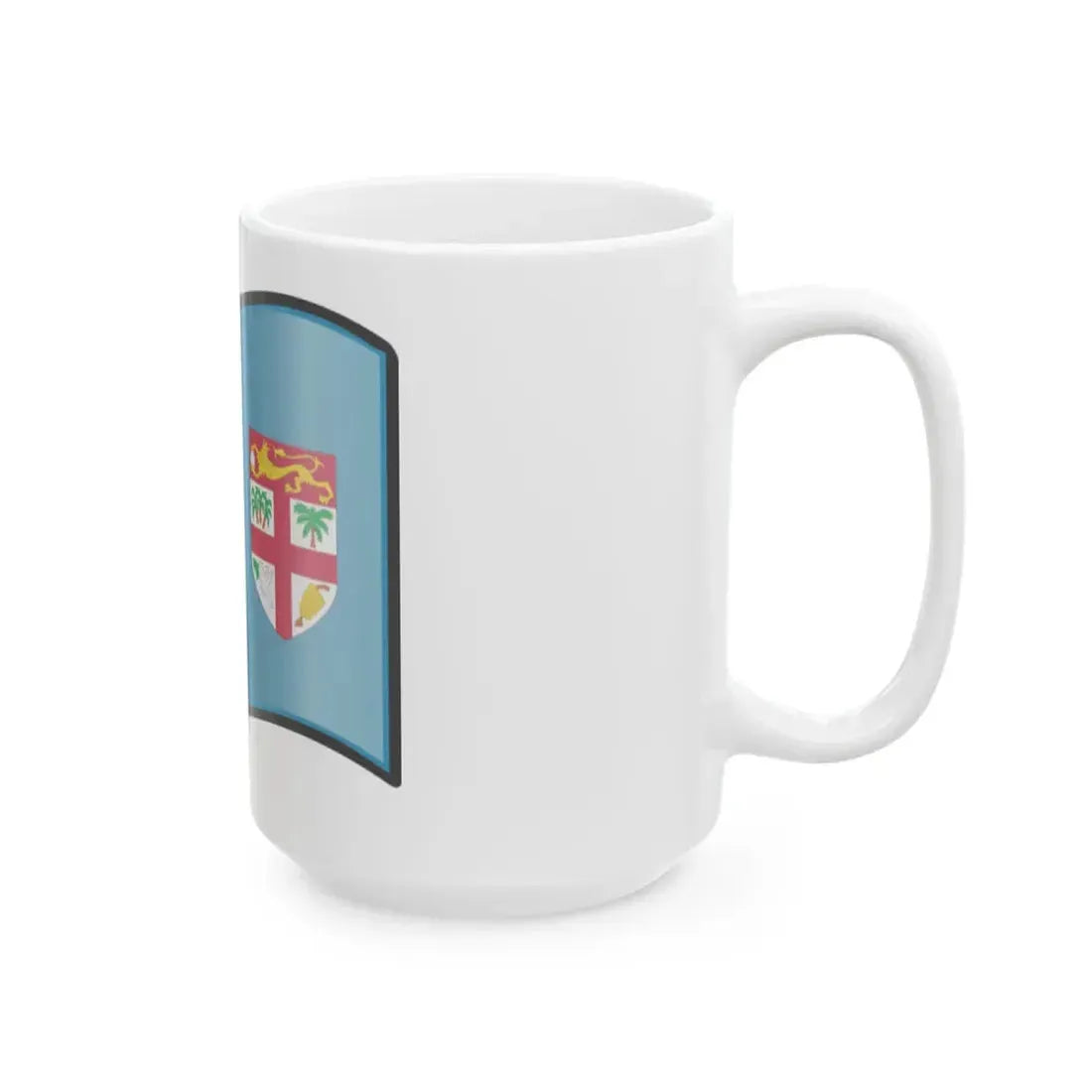 Nuvola Fijian flag (Fiji) White Coffee Mug - Go Mug Yourself