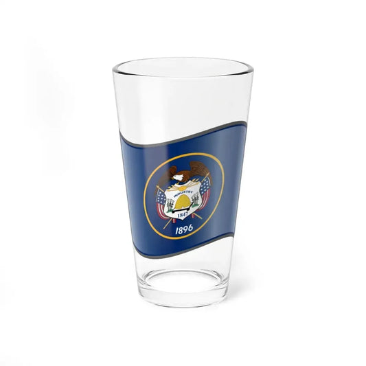Nuvola flag of Utah (United States) Pint Glass 16oz 16oz - Go Mug Yourself