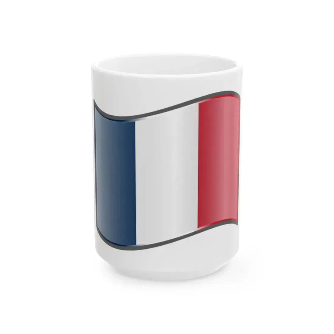 Nuvola France flag (France) White Coffee Mug 15oz - Go Mug Yourself