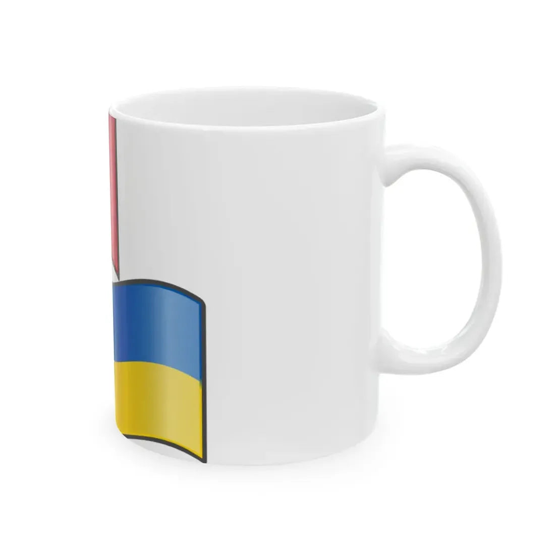 Nuvola France Ukraine flags (France) White Coffee Mug - Go Mug Yourself