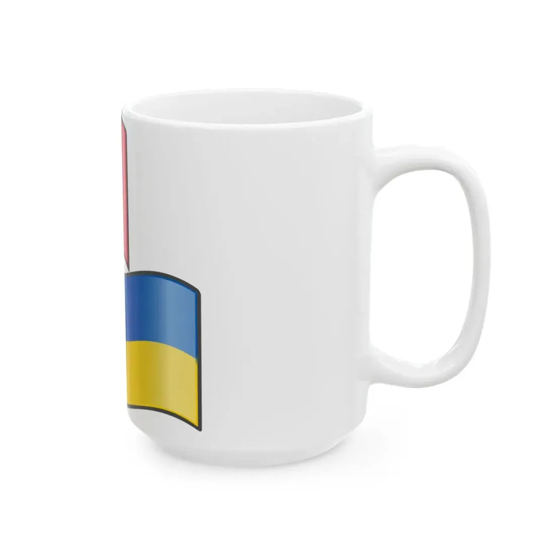 Nuvola France Ukraine flags (France) White Coffee Mug - Go Mug Yourself