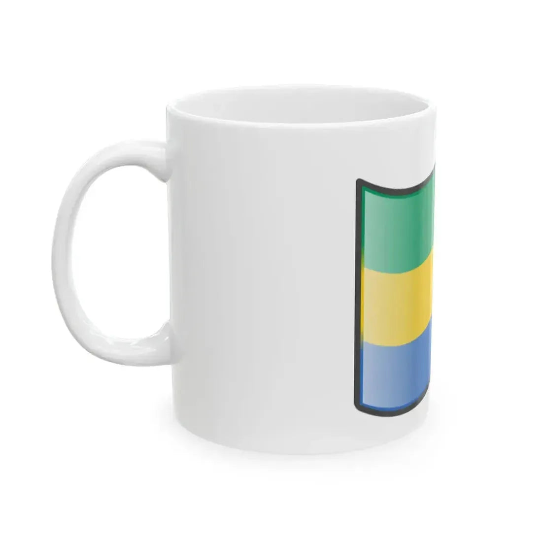 Nuvola Gabon flag (Gabon) White Coffee Mug - Go Mug Yourself