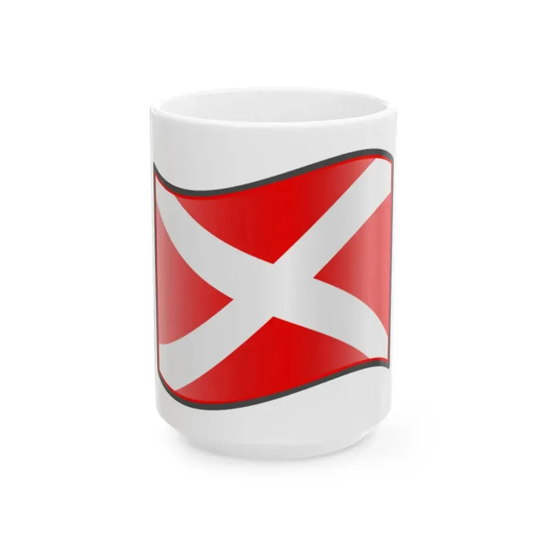 Nuvola Gascony flag (France) White Coffee Mug 15oz - Go Mug Yourself