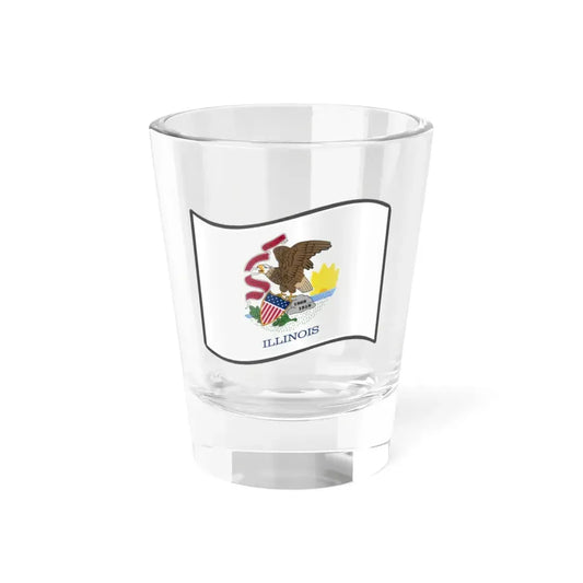 Nuvola Illinois flag (United States) Shot Glass 1.5oz 1.5oz - Go Mug Yourself