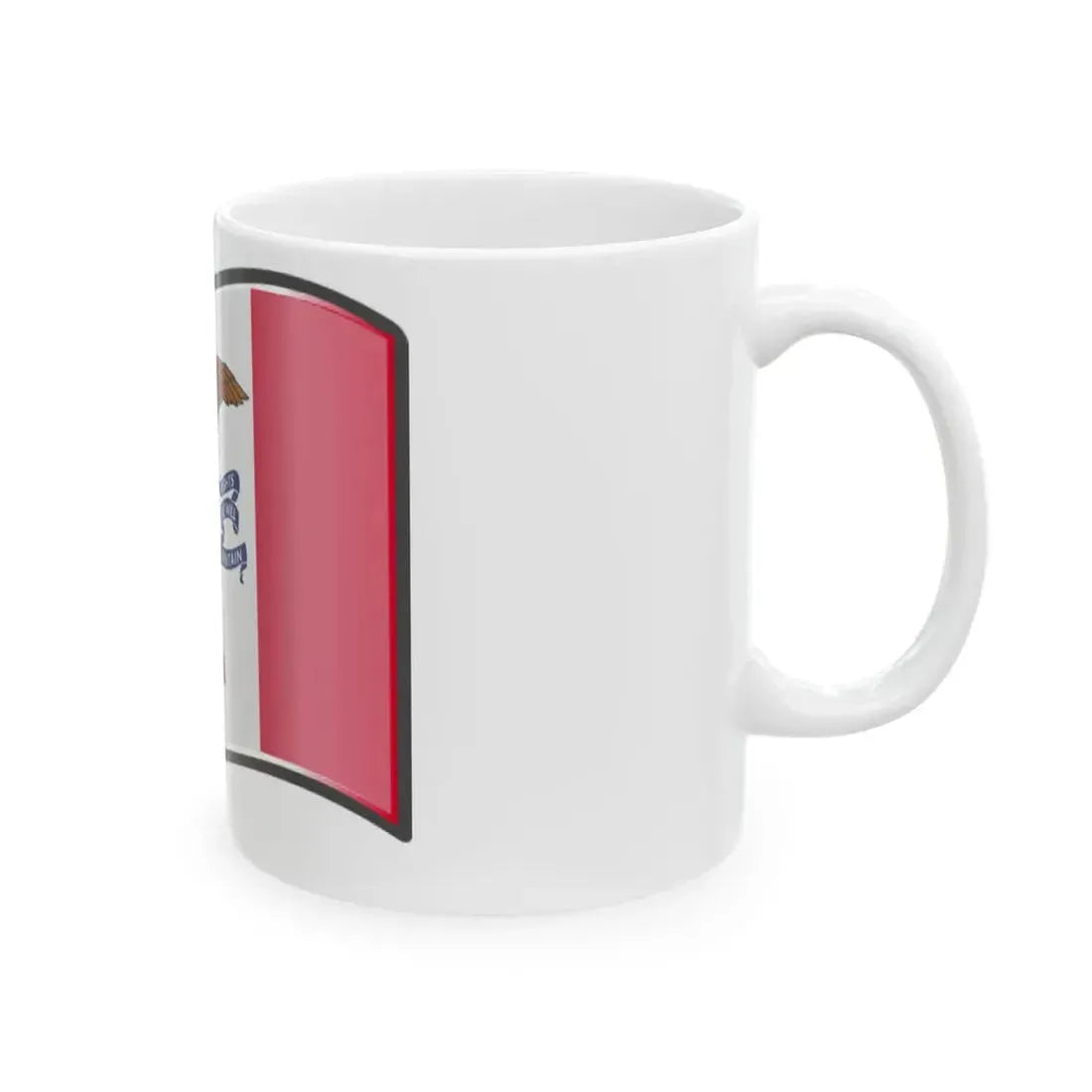 Nuvola Iowa flag (United States) White Coffee Mug - Go Mug Yourself