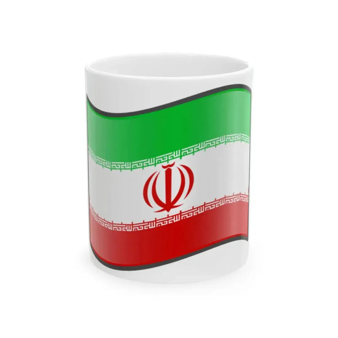 Nuvola Iranian flag (Iran) White Coffee Mug 11oz - Go Mug Yourself