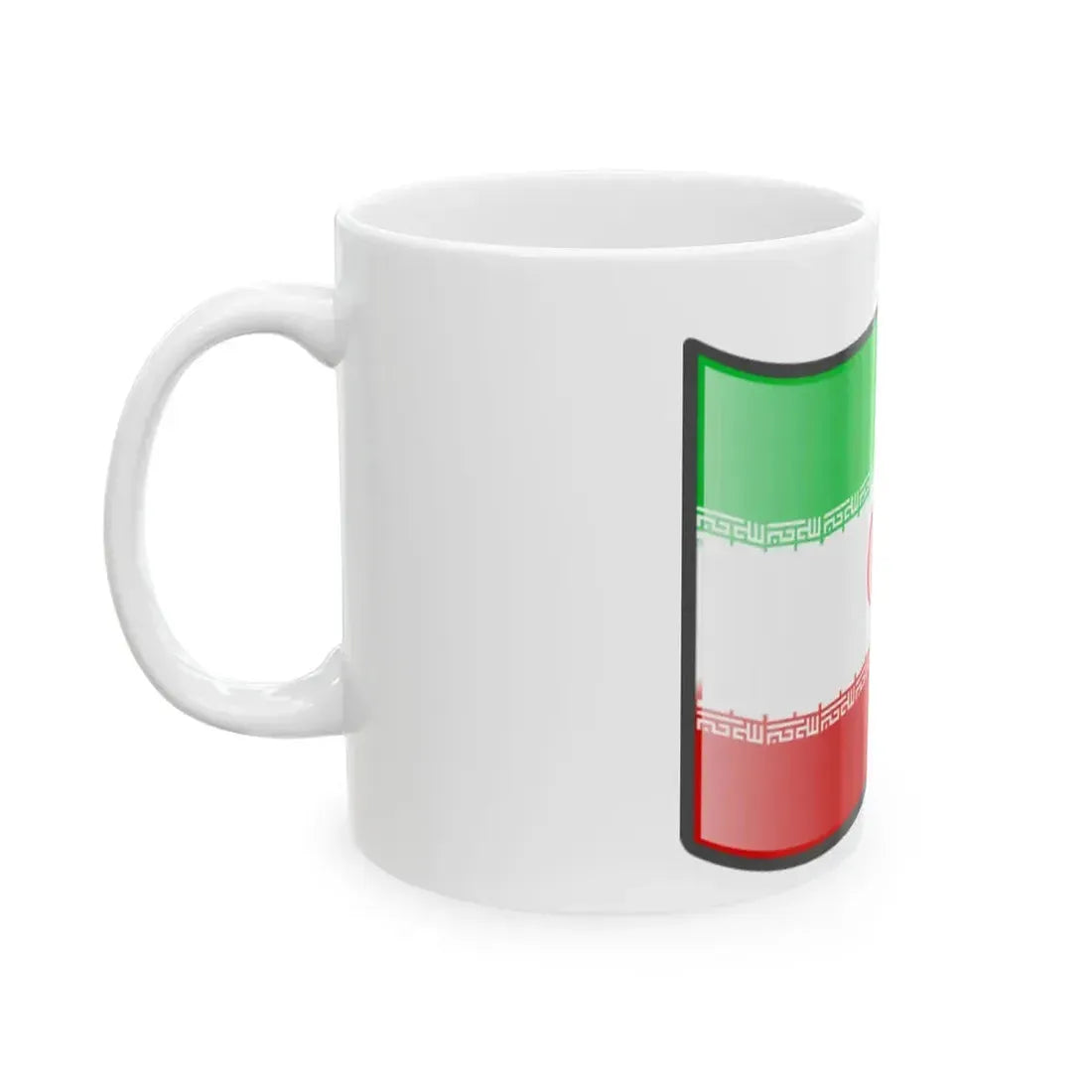 Nuvola Iranian flag (Iran) White Coffee Mug - Go Mug Yourself