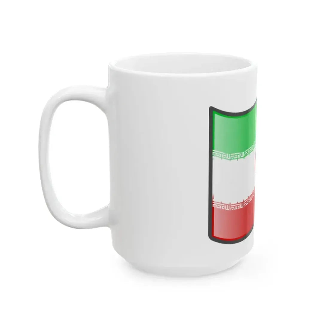 Nuvola Iranian flag (Iran) White Coffee Mug - Go Mug Yourself