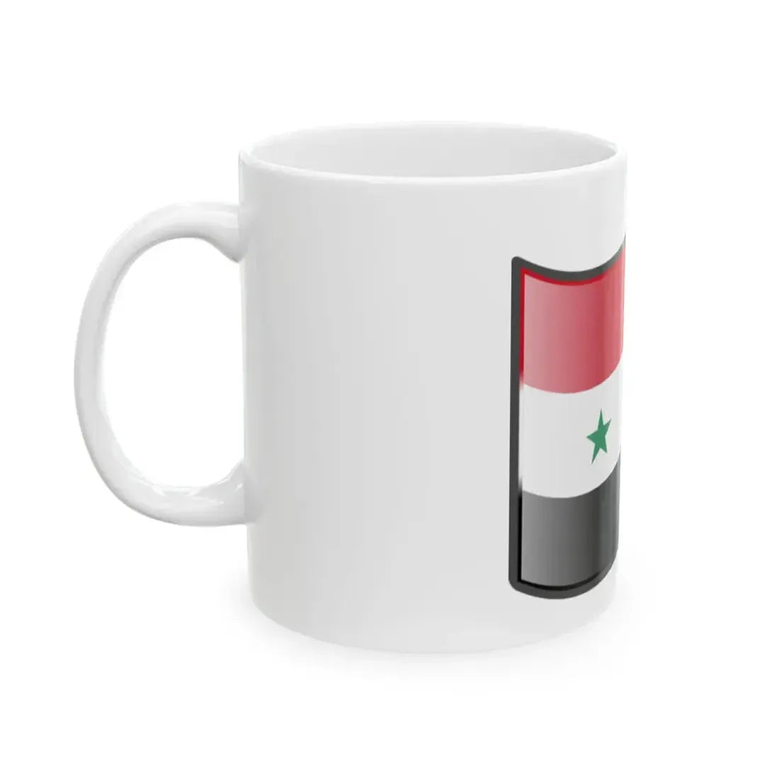 Nuvola Iraq flag 1963-1991 or Syria flag 1963-1972 (Iraq) White Coffee Mug - Go Mug Yourself