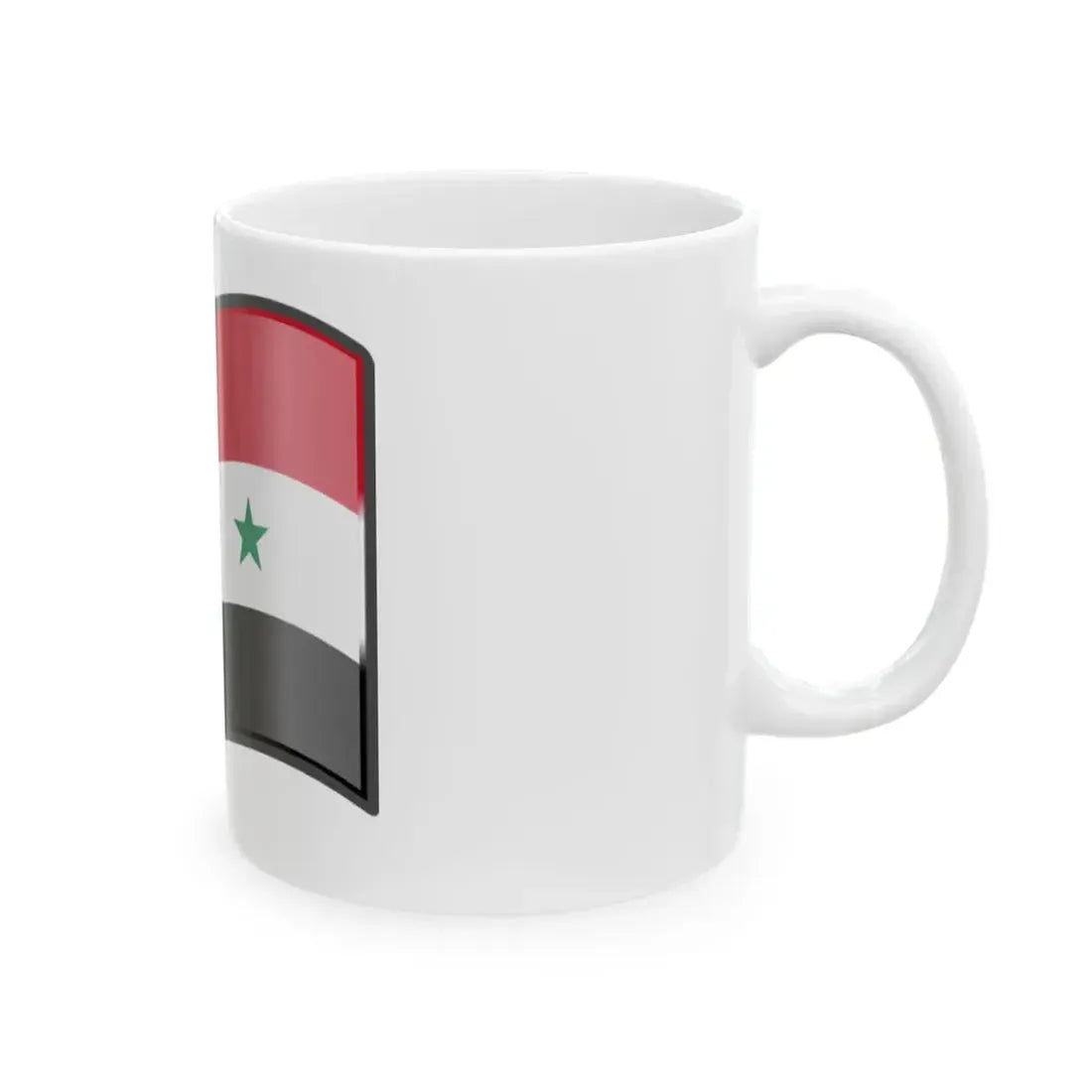 Nuvola Iraq flag 1963-1991 or Syria flag 1963-1972 (Iraq) White Coffee Mug - Go Mug Yourself