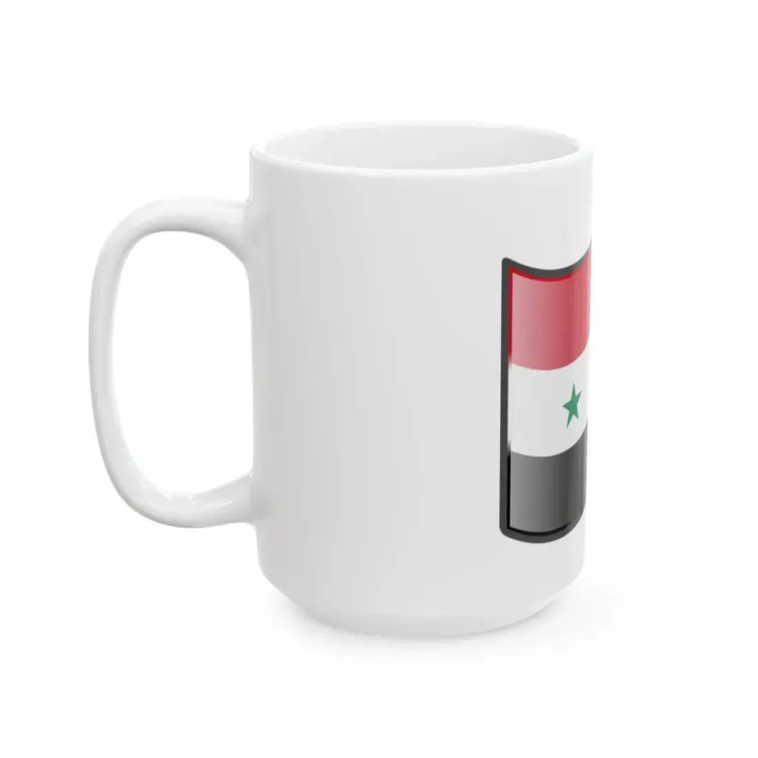 Nuvola Iraq flag 1963-1991 or Syria flag 1963-1972 (Iraq) White Coffee Mug - Go Mug Yourself