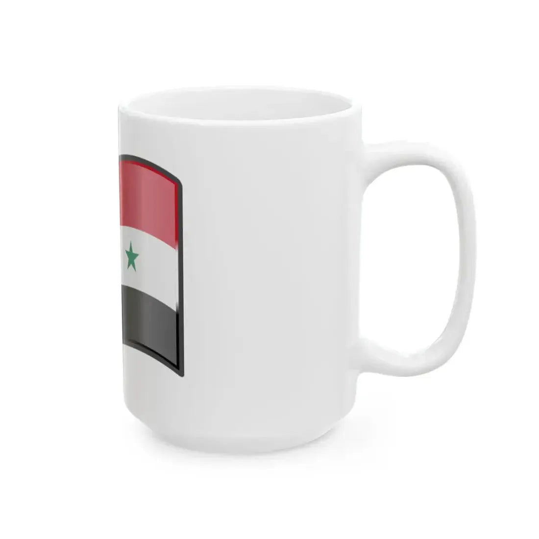 Nuvola Iraq flag 1963-1991 or Syria flag 1963-1972 (Iraq) White Coffee Mug - Go Mug Yourself
