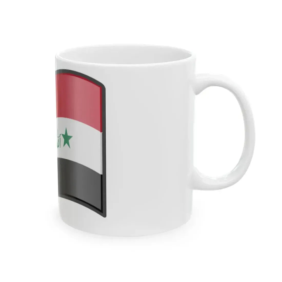 Nuvola Iraq flag 1991-2004 (Iraq) White Coffee Mug - Go Mug Yourself