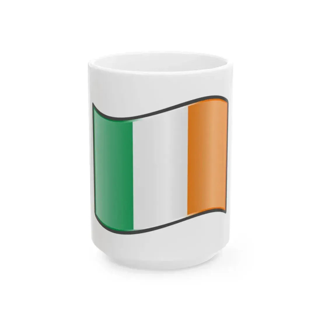 Nuvola Irish flag (Ireland) White Coffee Mug 15oz - Go Mug Yourself