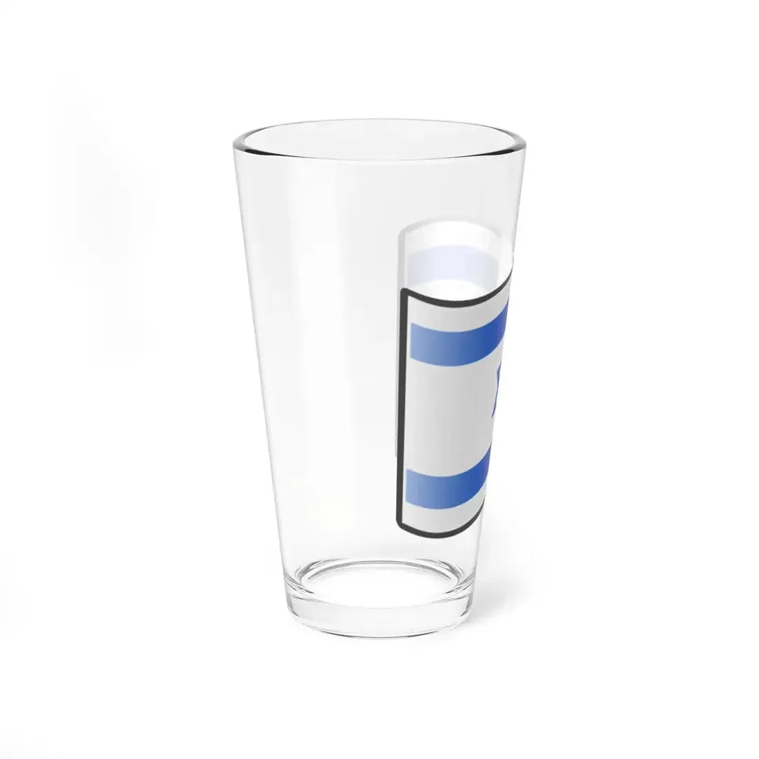 Nuvola Israeli flag (Israel) Pint Glass 16oz - Go Mug Yourself