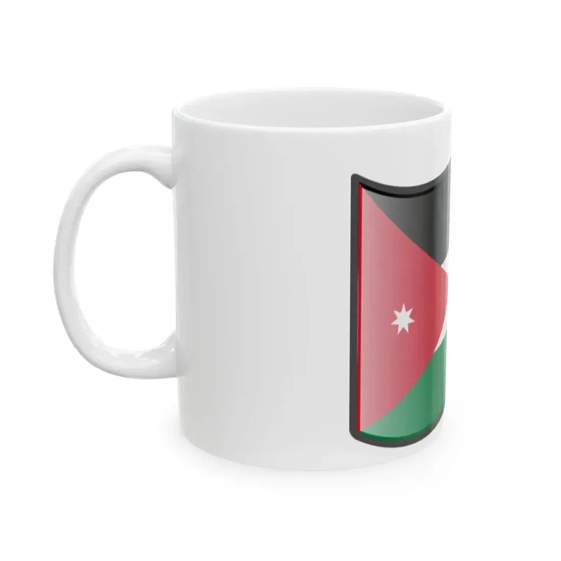 Nuvola Jordan flag (Jordan) White Coffee Mug - Go Mug Yourself