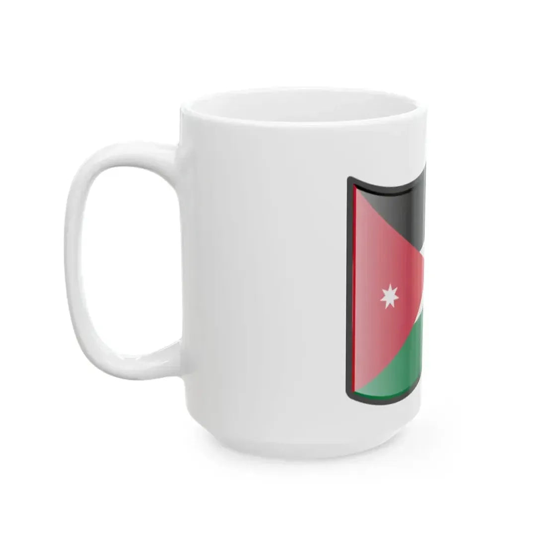 Nuvola Jordan flag (Jordan) White Coffee Mug - Go Mug Yourself