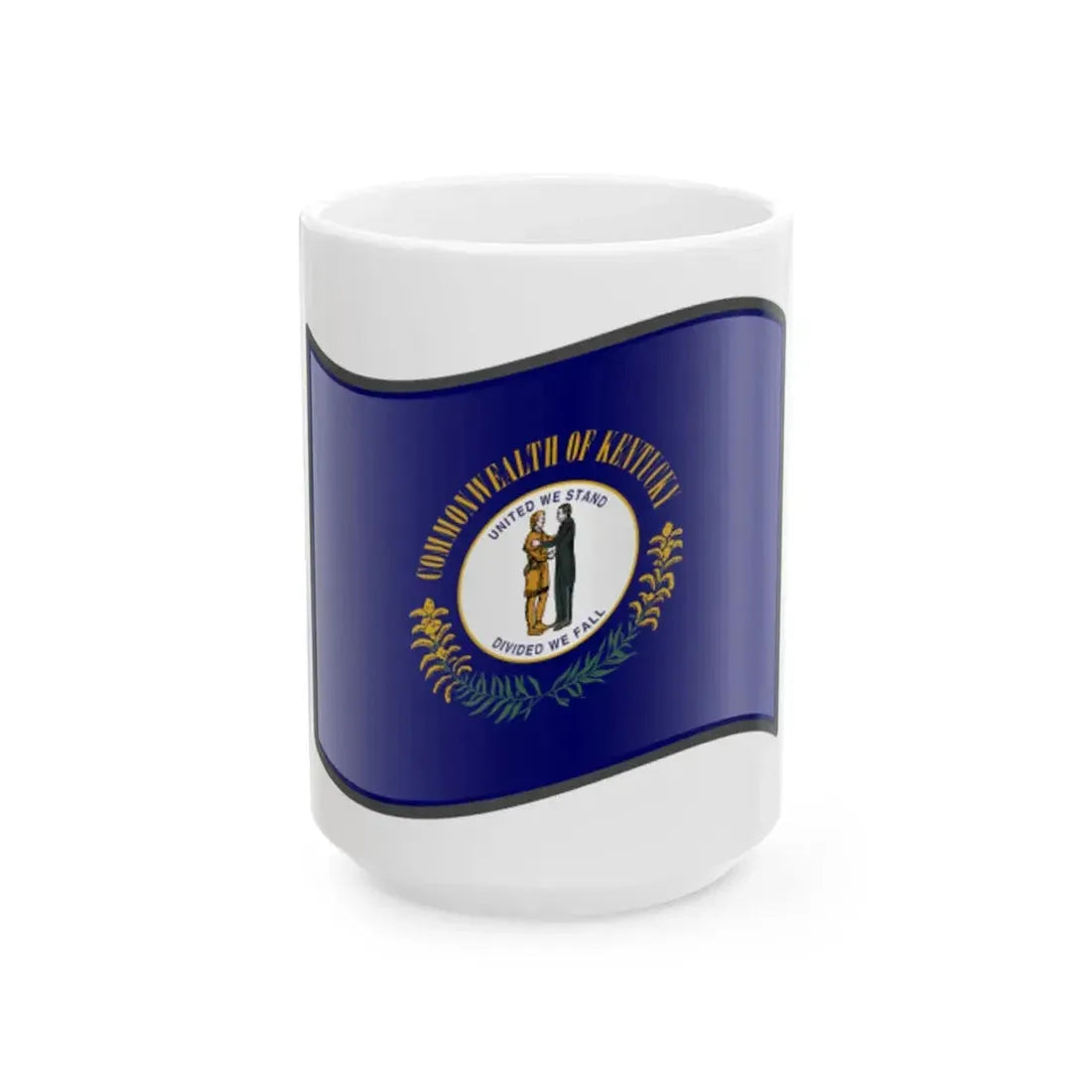 Nuvola Kentucky flag (United States) White Coffee Mug 15oz - Go Mug Yourself