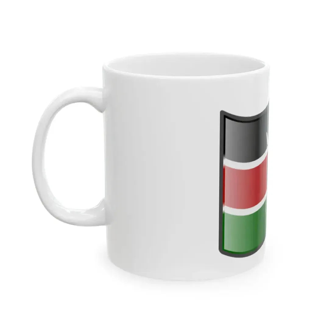 Nuvola Kenyan flag (Kenya) White Coffee Mug - Go Mug Yourself