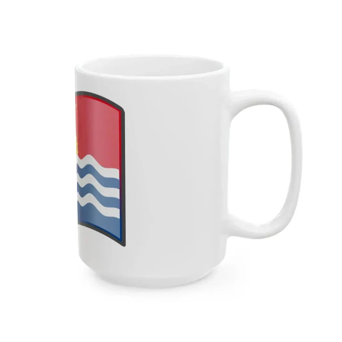 Nuvola Kiribati flag (Kiribati) White Coffee Mug - Go Mug Yourself