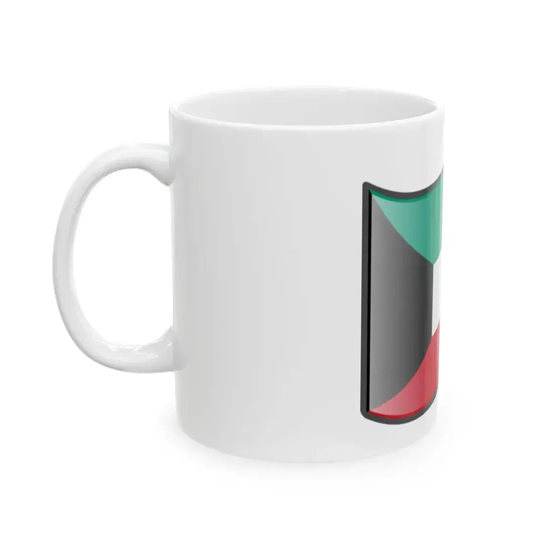 Nuvola Kuwaiti flag (Kuwait) White Coffee Mug - Go Mug Yourself