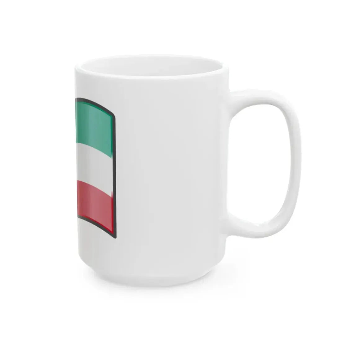 Nuvola Kuwaiti flag (Kuwait) White Coffee Mug - Go Mug Yourself