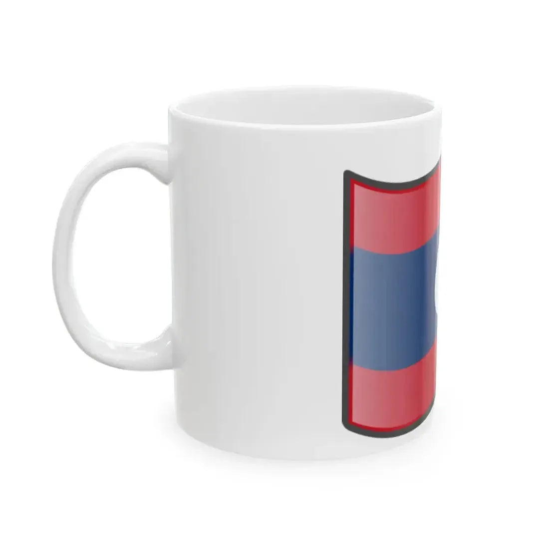 Nuvola Laotian flag (Laos) White Coffee Mug - Go Mug Yourself