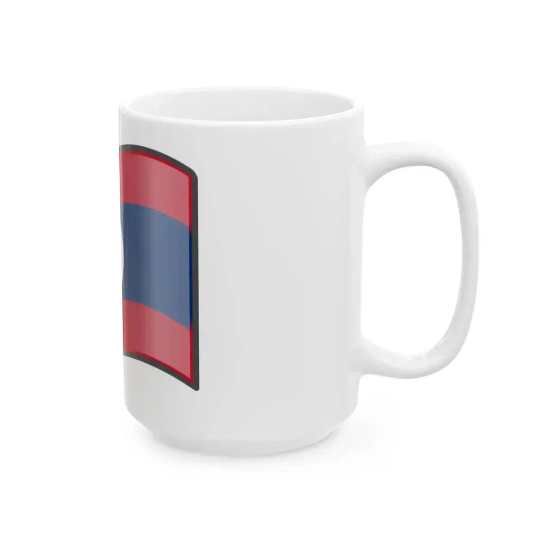 Nuvola Laotian flag (Laos) White Coffee Mug - Go Mug Yourself