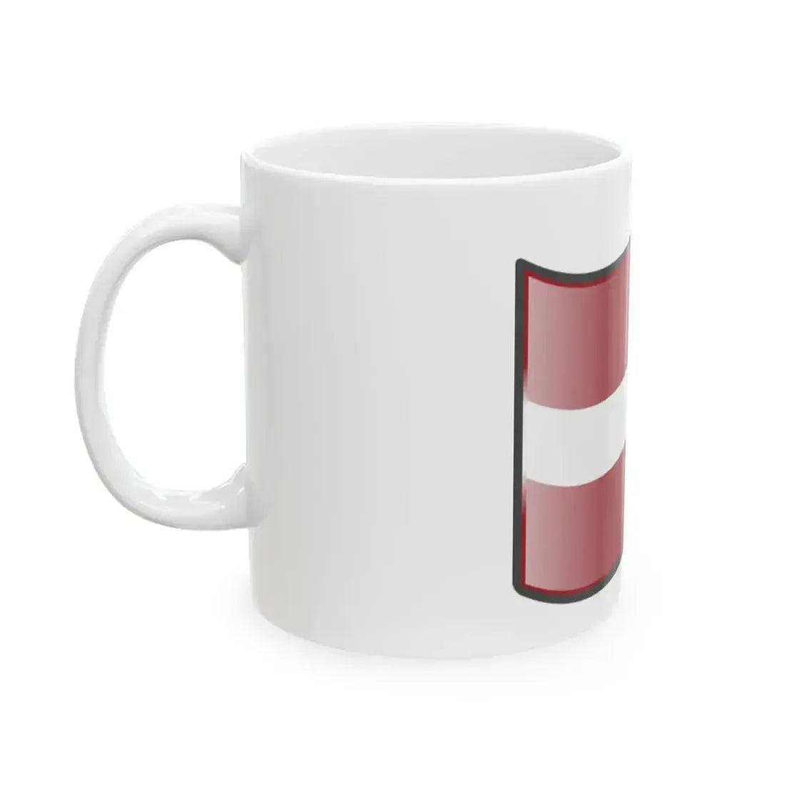 Nuvola Latvian flag (Latvia) White Coffee Mug - Go Mug Yourself