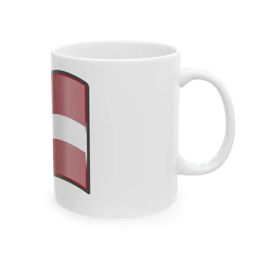 Nuvola Latvian flag (Latvia) White Coffee Mug - Go Mug Yourself